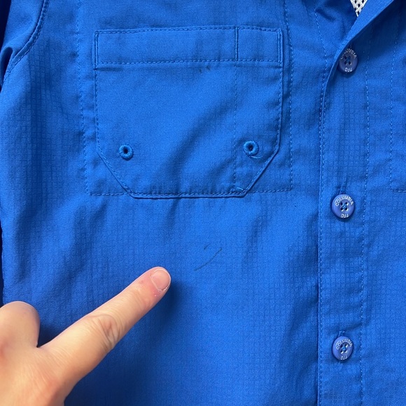 Columbia PFG boys M(8) -blue longsleeve, see all pics - Picture 3 of 8